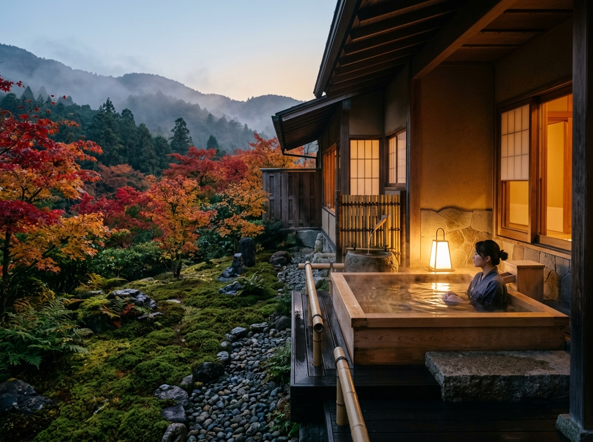 Private Hinoki Open-Air Rotenburo Suite overlooking Mt. Fuji