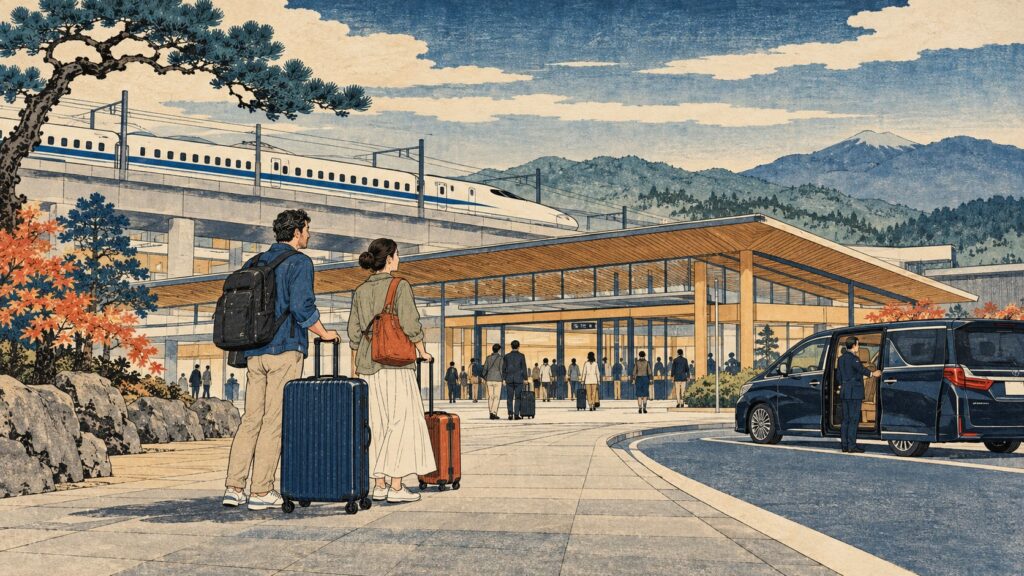 The Shinkansen 160cm Oversized Luggage Rule: Bullet Train vs. Private Chauffeur Transfers