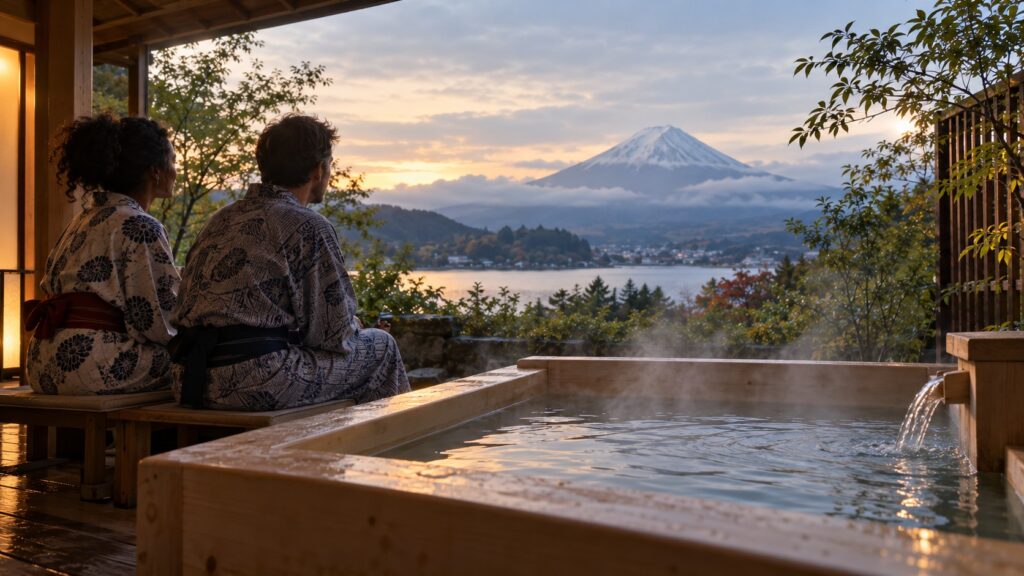 Fuji-View Hinoki Rotenburo Ryokan Suite & Villa