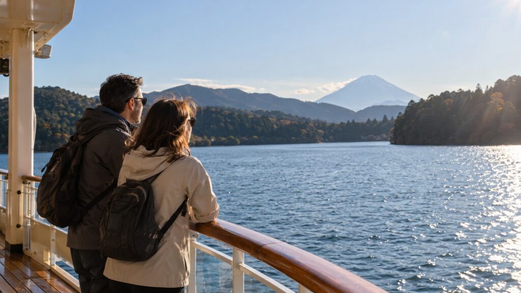 Mt. Fuji, Lake Ashi Cruise & Hakone Ropeway Day Trip by Bullet Train