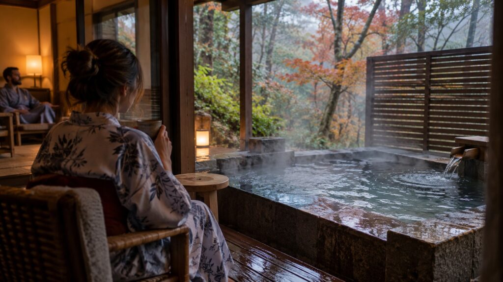 Hakone Gora Luxury Ryokan Suite with Private Open-Air Rotenburo